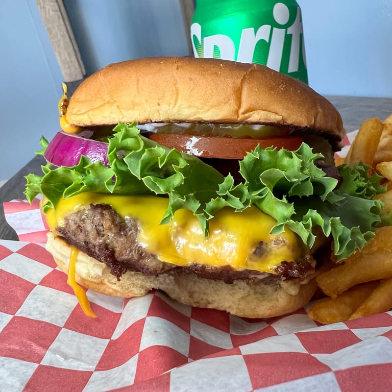 Indulge in Our Bacon Cheeseburger
